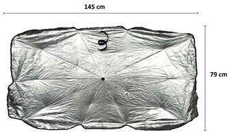 Umbrelă De Soare Internă Pentru Parbriz Auto 145x79cm