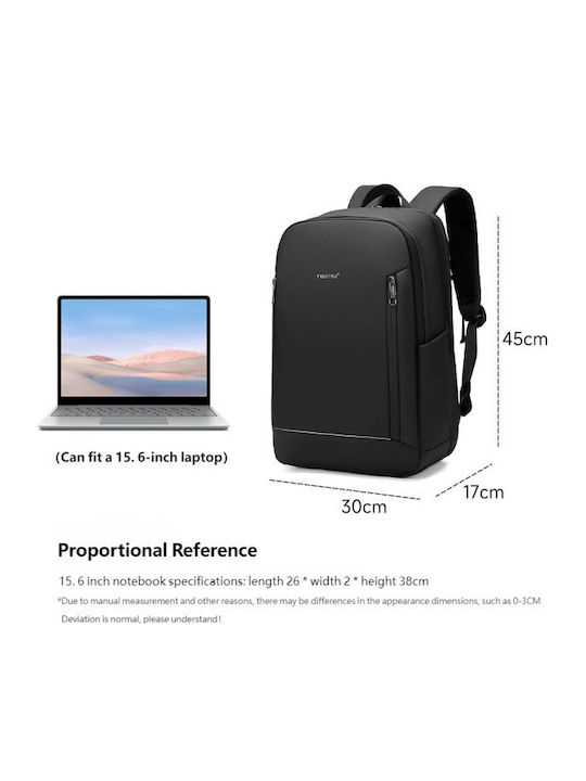 Tigernu Τσάντα Πλάτης για Laptop 15.6" σε Μαύρο χρώμα t-B91202