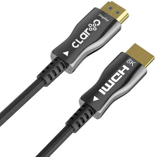 Claroc HDMI 2.1 Кабел HDMI мъжки - HDMI мъжки 3м Черен