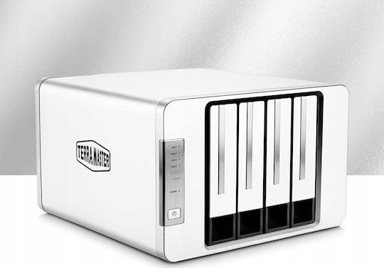TerraMaster F6-424 NAS Tower με 6 θέσεις για HDD/M.2/SSD και 2 θύρες Ethernet
