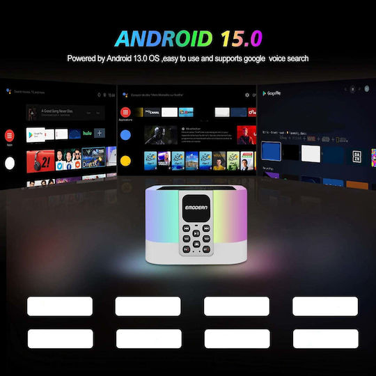 Andowl TV Box TV6 8K UHD με WiFi 4GB RAM και 64GB Αποθηκευτικό Χώρο με Λειτουργικό Android