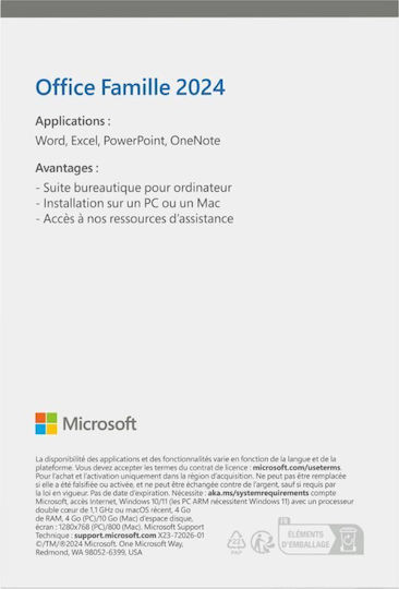 Microsoft Office Home & Student 2024 Γαλλικά