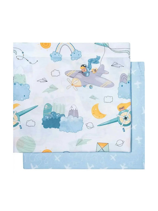Greenwich Polo Club Set Baby Sheets Cradle Cotton Essential 8866 Blue 70x120cm 2pcs