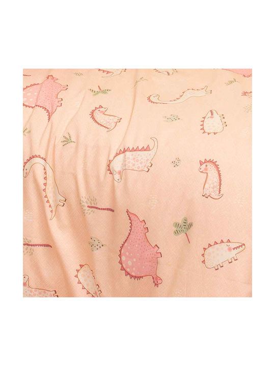 Melinen Zoo Girl Baby Sheet Cradle Cotton Pink 85x110cm