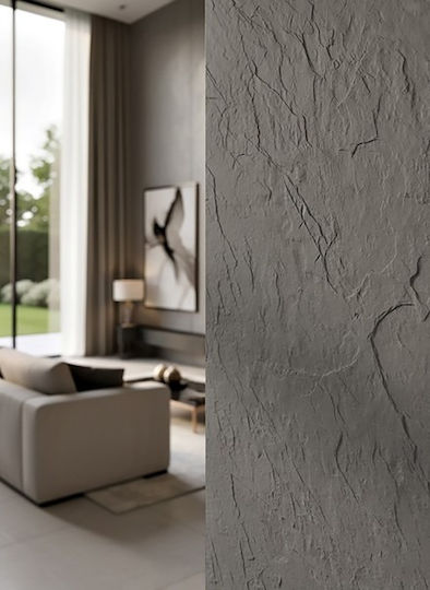 Panouri Decorative 3D Cu Adeziv Gri 60x120cm 9 Buc