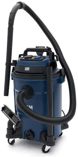 HBM Machines Aspirator Umed-Uscat 1200W cu Recipient din Plastic 25lt