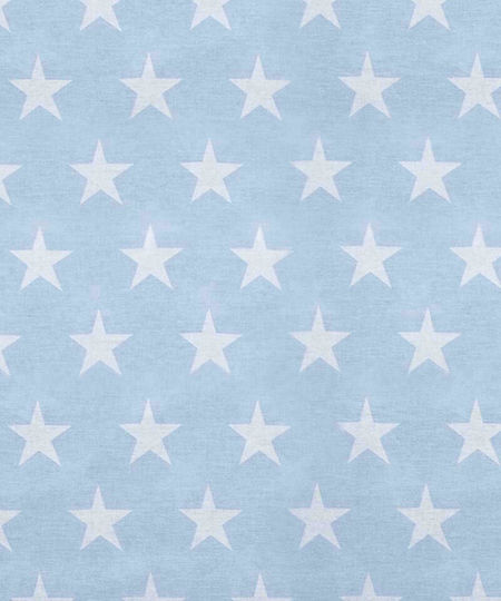 Dimcol Star Baby Sheet Cradle Cotton Light Blue 80x110cm