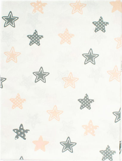 Dimcol Baby Bettlaken Star Grau 120x160cm