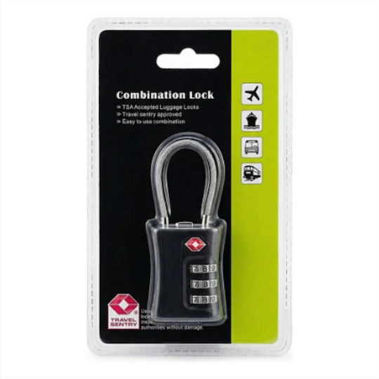 Cti Padlock Brass Combination with TSA Certification 50mm 1pcs