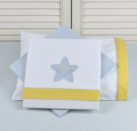 Baby Oliver Bright Smile Fitted Yellow Sheet 75x100cm