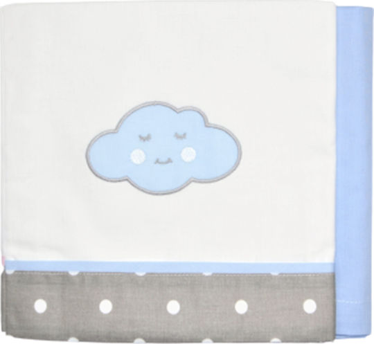 Baby Star Set Albastru Deschis 75x100 cm