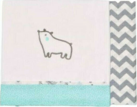 Baby Star Fitted Sheet Nordic Blue 75x100cm