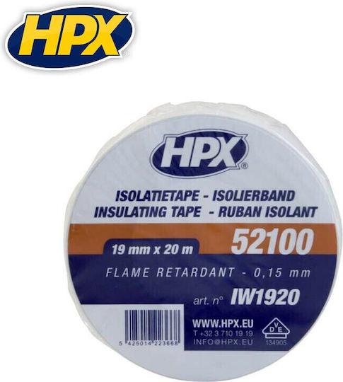 HPX Μονωτική Ταινία 19mm x 20m Λευκή