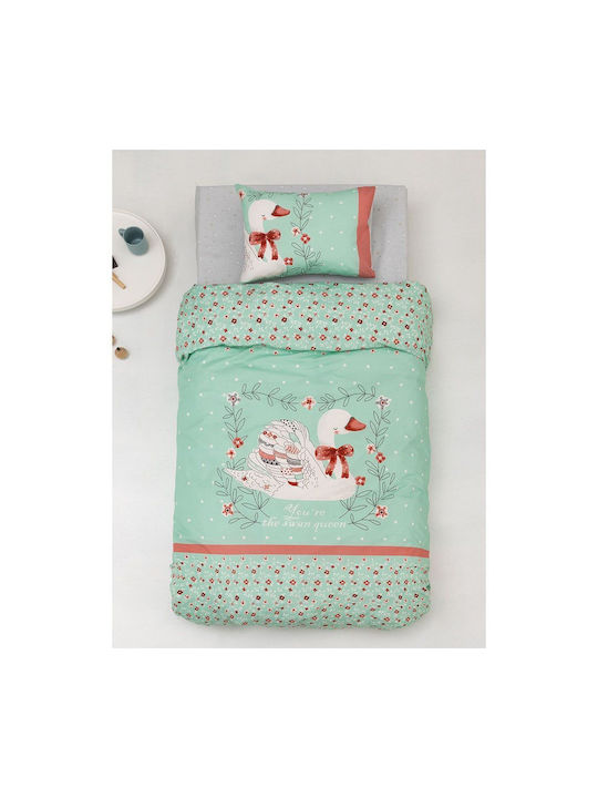 Palamaiki Happy Baby Baby Sheets Set Crib Cotton Green 120x160cm 3pcs