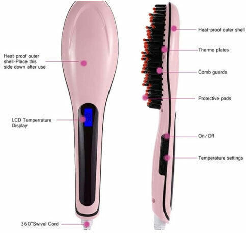 SPV Ceramic Electric Hair Brush for Hair Straightening 29W