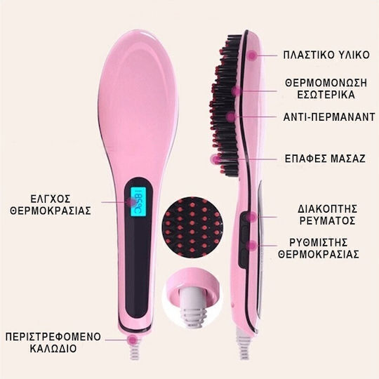 SPV Ceramic Electric Hair Brush for Hair Straightening 29W