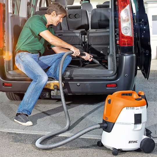 Stihl Прахосмукачка за мокро/сухо почистване 1400W с пластмасов контейнер 20 л Оранжева