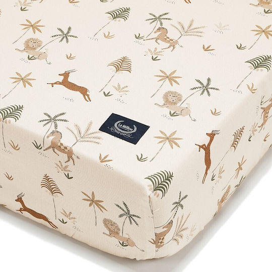 La Millou Fitted Beige Baby Sheets 140x70cm