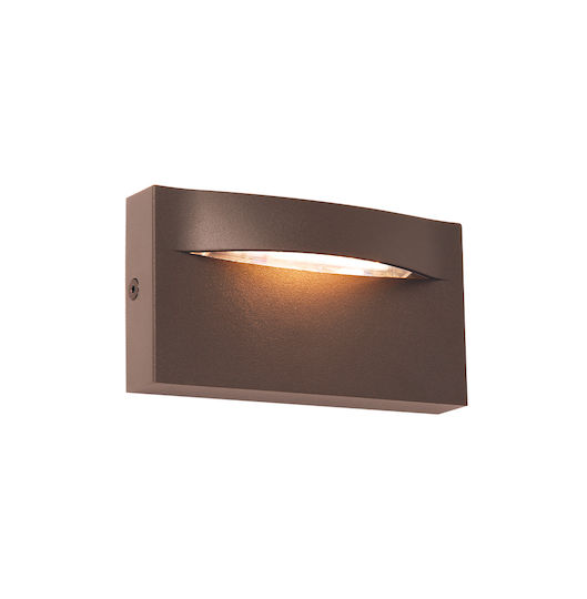 Viokef Vita Wandmontierte Außenbeleuchtung Deckenleuchte LED IP65 3W mit Warmweißem Licht 14x3.3x14cm