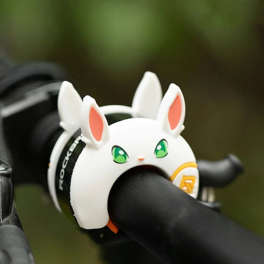 Rockbros 34001100 Clopot Pentru Bicicletă Copii Cu Model Iepuraș Alb
