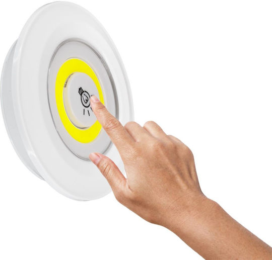 GloboStar Διακοσμητικό Φωτιστικό LED Ψυχρό Λευκό 6000K 3τμχ 9x2.3x9εκ.