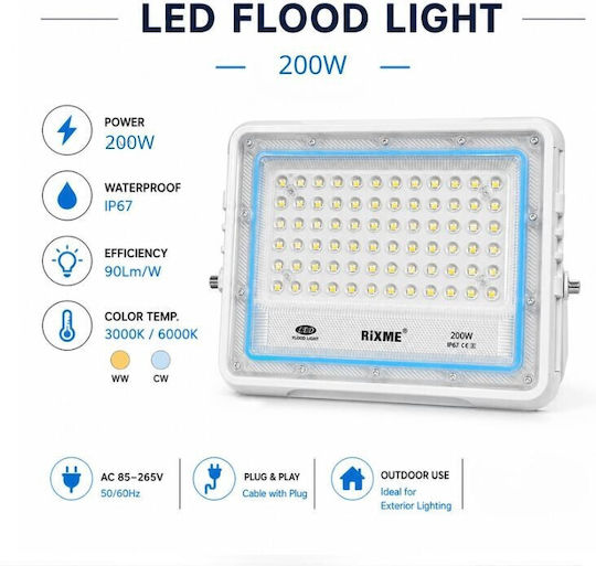 Waterproof LED Flood Light 200W IP67