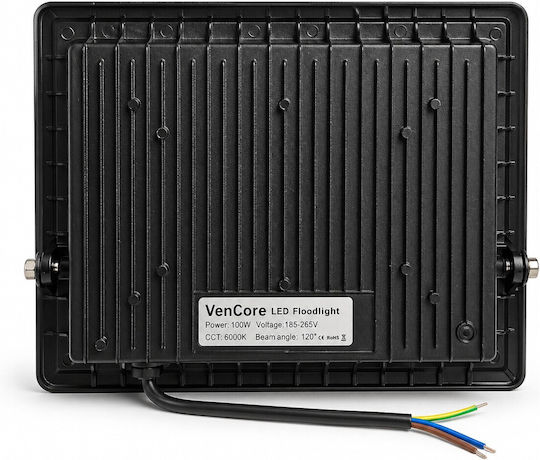 VenCore Proiector LED Etanș 100W Alb Cald 3000K IP66