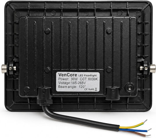 VenCore Proiector LED Etanș 30W Alb Natural 4500K IP66