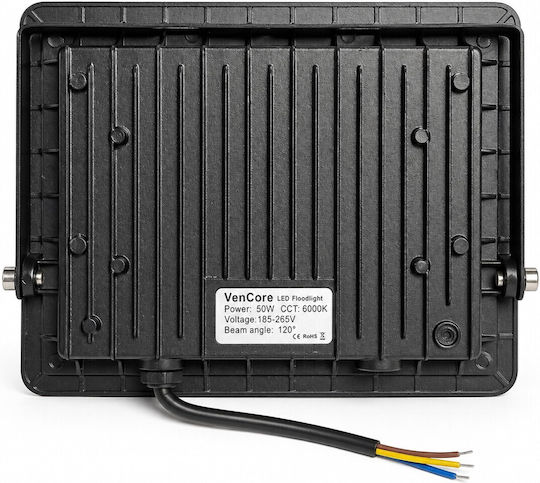 VenCore Proiector LED Etanș 50W Alb Cald 3000K IP66