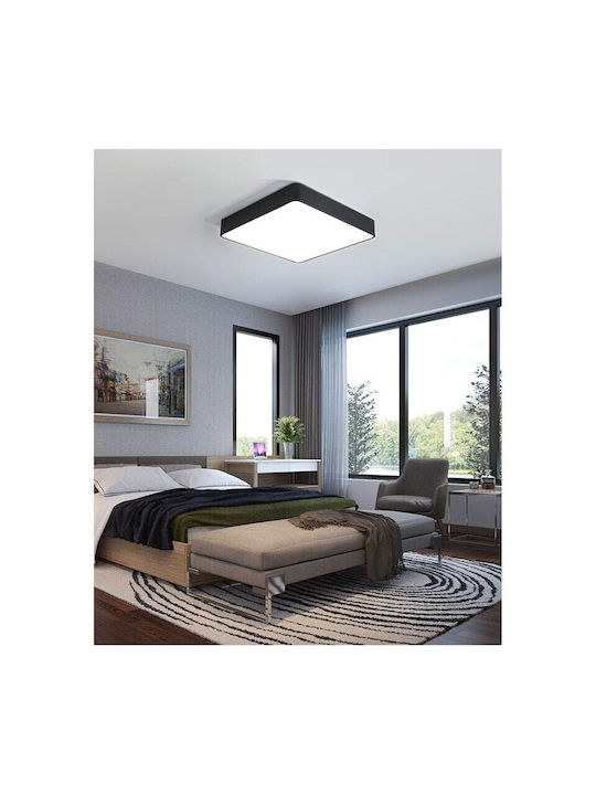 Ceiling Light 23cm Black with Integrated LED