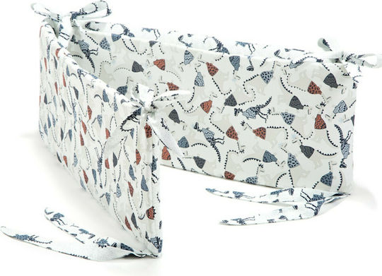 La Millou Jurassic & Jurassic Bones Crib Bumpers Classic Inside Multicolour 25x210cm