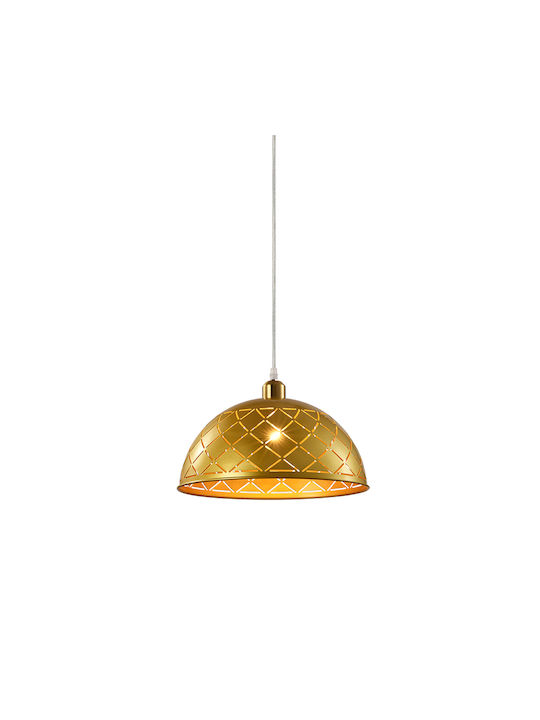 Elmark Cristina Pendant Light Gold with Socket E27 26x360cm