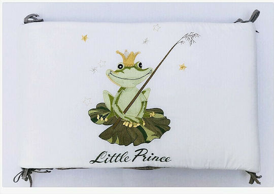 Raison D' Etre Prince Charming Crib Bumpers Classic Inside White 45x210cm