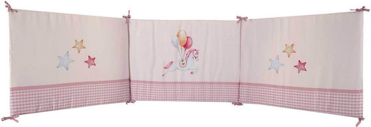 Greenwich Polo Club Crib Bumpers Classic Inside Pink 45x195cm Greenwich Polo Club Crib Bumpers Classic Inside Pink 45x195cm