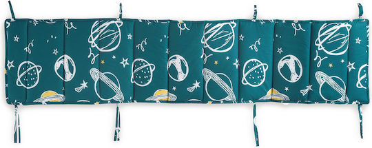 Rythmos Saturn Crib Bumpers Classic Inside Petrol Blue 43x200cm