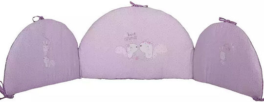Nef-Nef Homeware Best Friends Πάντα Κλασική για τα Κάγκελα της Κούνιας Λιλά 40cm