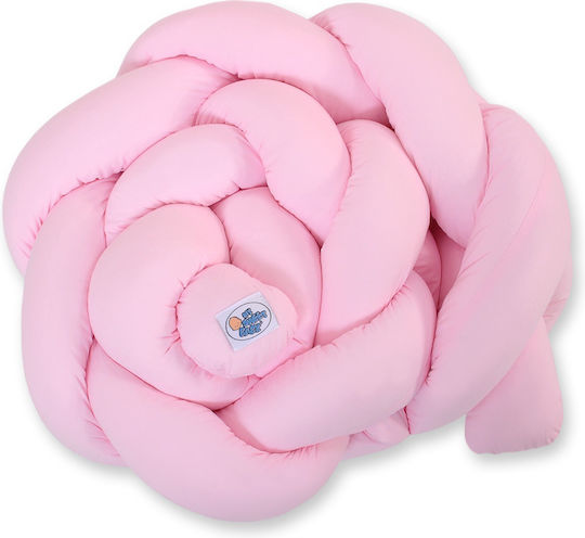 My Sweet Baby Crib Bumpers Braided Inside Pink