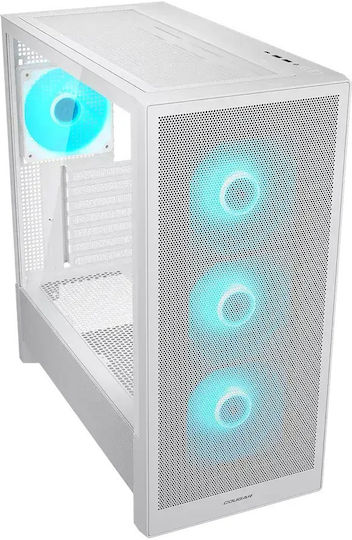Cougar RGB геймърски Midi Tower компютърна кутия бяла