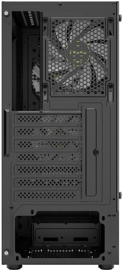 Gamdias Aura GC7 Gaming Middle Tower Carcasă PC cu Deschidere Laterală și Iluminare ARGB Negru