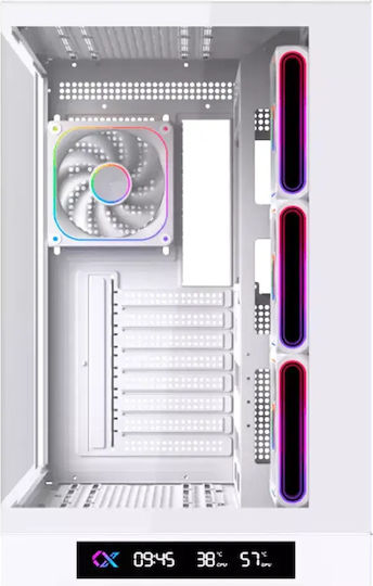 Xigmatek Gaming Midi Tower Компютърна кутия със Страничен прозорец Бяла
