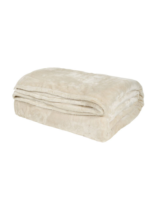 Das Home Decke Kinderbett Samt Beige 110x150cm