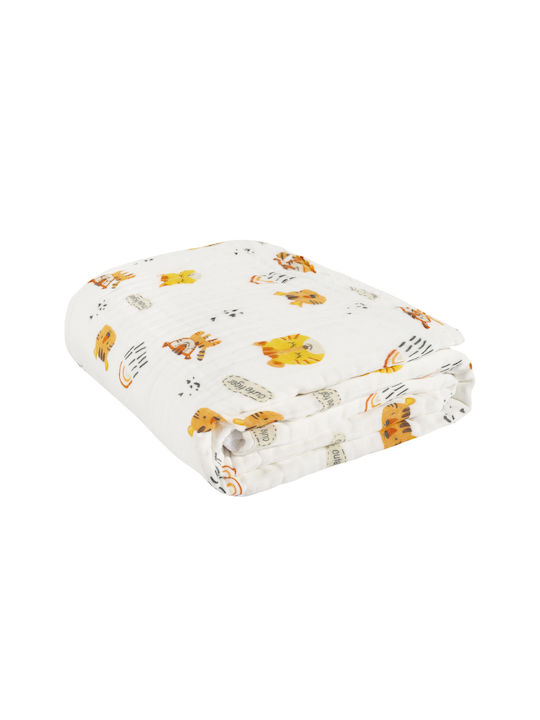 Das Home Blanket Nursery Swaddling Blankets 6622 Cotton Orange 80x105cm
