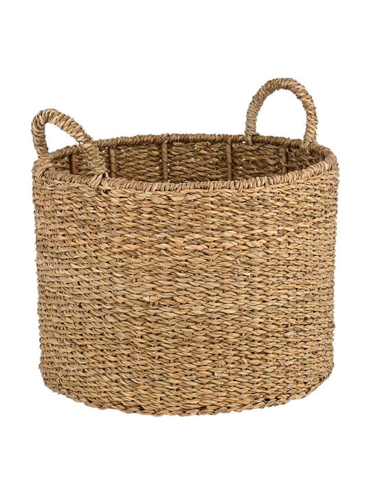Estia Decorative Wicker Basket with Handles Beige 40x30cm