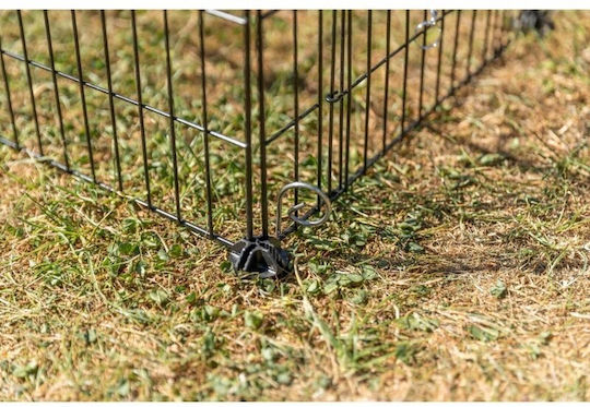 Trixie Portable Outdoor Run Top Cover Rodents Rectangular Black Metal 152 × 38 × 72 Cm