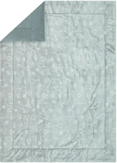 Payer Κουβέρτα Κούνιας Comforter Nube Γκρι 110x140εκ.