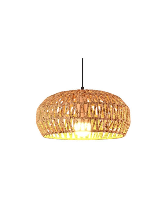 Boho Grid Pendant Light with E27 Socket 32x20cm