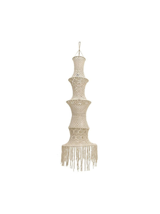 Inart Natural Pendant Light Beige 41x185cm