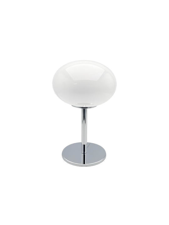 Next Metal Table Lamp LED with White Shade and Base
