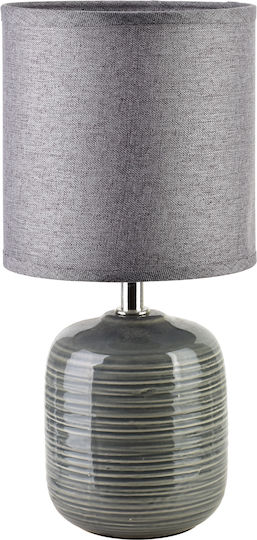 Lampa Πορτατίφ με Γκρι Καπέλο και Βάση Lampa Πορτατίφ με Γκρι Καπέλο και Βάση