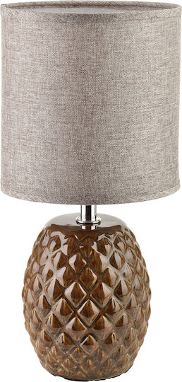 Lampa Πορτατίφ με Καφέ Καπέλο και Βάση